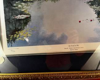 #183	Ed Starns print of botanical garden Lily pond in May 39/50	 $125.00