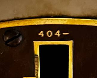 #89	Singer 404 Metal Sewing Machine w/attachments in Cabinet	 $50.00