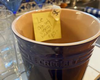 #155	Le Creuset Wine Cooler - Cobalt Blue	 $35.00