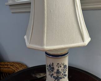 #111	Blue Ceramic Lamp - 17" Tall	 $25.00