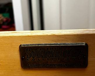 #104	Southern Living by Lexington 3 drawer Side Table  - 32x18x30	 $125.00