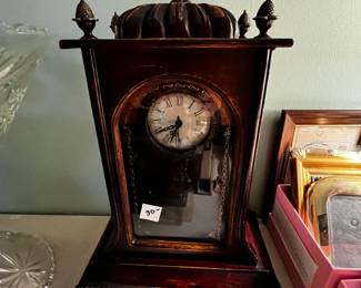 #101	Wood Mantle Battery Operated Clock - 12x16	 $30.00