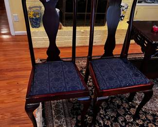 #22	Wood Dining Chair w/blue Fabric Seat - 40" Tall	 $30.00 			
#23	Wood Dining Chair w/blue Fabric Seat - 41" Tall	 $30.00