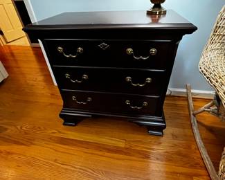 #104	Southern Living by Lexington 3 drawer Side Table  - 32x18x30	 $125.00