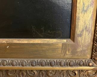 Lady w Fruit Basket Signature (Picture 2 of 2).                 Email seller for price.