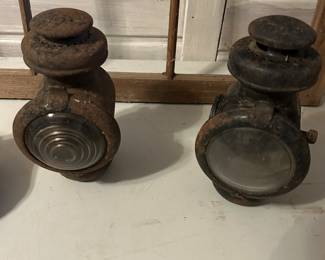 Two old lanterns.