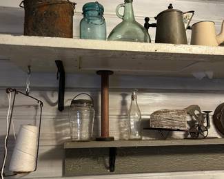 Kitchen items from the past make for one-of-a-kind displays.