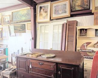 Victorian era Queen Anne style buffet.