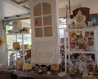 Child size curio or china cabinet.