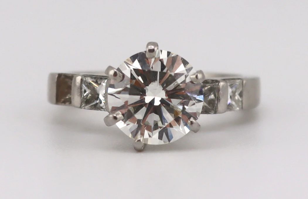 2.33 RBC Diamond and Platinum Ring
