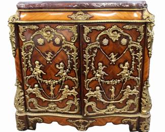 Gilt Bronze Marbletop Cabinet