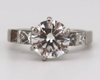 2.33 RBC Diamond and Platinum Ring