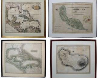 4 Antique Maps