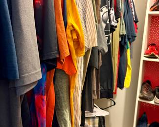 Tons of Under Armour, Harley Davidson, Affliction, Rock n Republic, Orange County, Mac