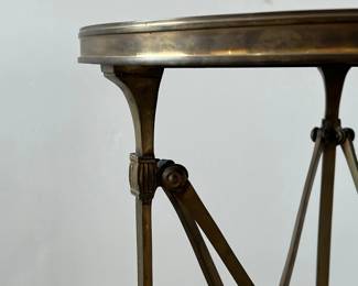 Antique Bronze & Marble Guéidon Table