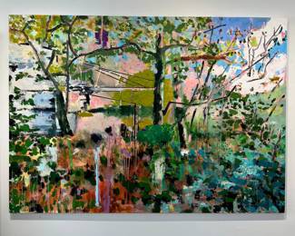 Stanley Boydston "Bear Shirt II", 2024 Mixed Media, original painting 5' x 7