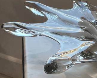 Vintage French Art Glass Glass Bowl, 1960s