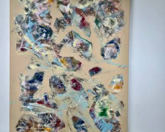 Clayton White Original Painting "Deep Purple 14", 2023.