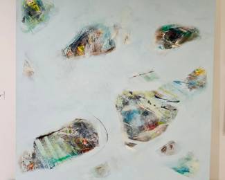 Clay White, "Purple Flame 14", 2024 Acrylic on Canvas