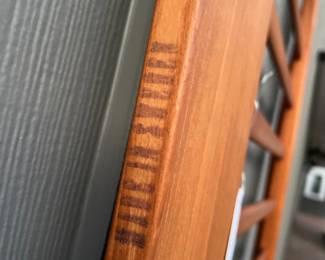 MCM Vintage 1960s Danish Teak Slat Headboard, King, made in Sweden