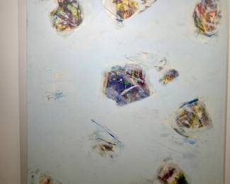 Clayton White "Inner Matrix 15" (2024), Acrylic on Canvas w/Grain Texture