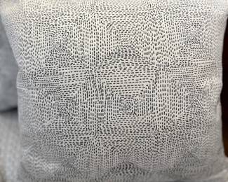 Custom LIRA Upholstery Pillows, High end Fabric from Lauren Hwang, NY Color: Blanc Noire.