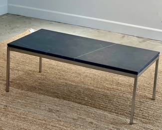 KNOLL Grigio Marquina Satin Finish Marble Coffee Table 45” L x 22.5” W x 17” H.