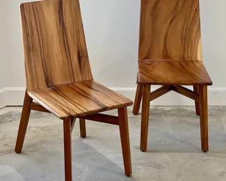 Chamcha Wood Slant Dining Chair, sold separately