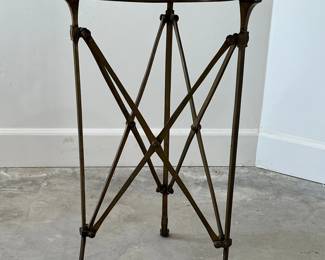 Antique Bronze & Marble Guéidon Table