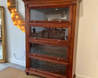 Ethan Allen "BARRISTER" Lawyers Bookcase, Measures 50." W x 73." H x 15." D.