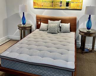 Custom Boyd & Allister Live Edge Walnut Queen Bed (2 of 2) / Duxiana 1001 Mattress & Pad (sold separately)