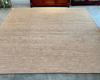 Merida Handwoven Abaca Rug 10' x 10', epic condition!!Pattern: Cordova Color: Wild Rice