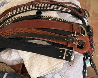 belts, fabrics, pillows, towels