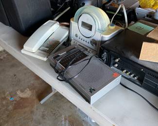 electronics, radios, speakers