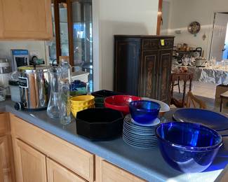 Sur La Table bowls, plates, small kitchen appliances