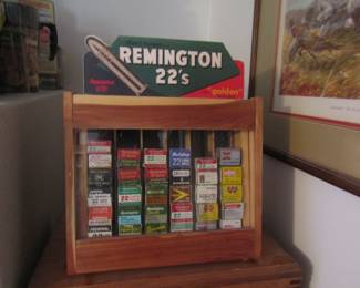 vintage Remington 22 ammo Store display case