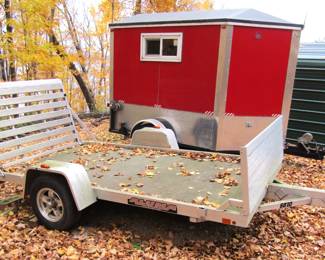 Aluma model 6810 aluminum trailer w/ramp
