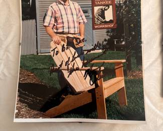 Photograph, Autographed Norm Abram, the host of the popular woodworking show The New Yankee Workshop
