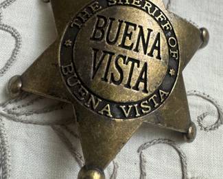 Buena Vista Prop Sheriff's Badge