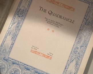 McPherson College "The Quadrangle" 1928 Yearbook