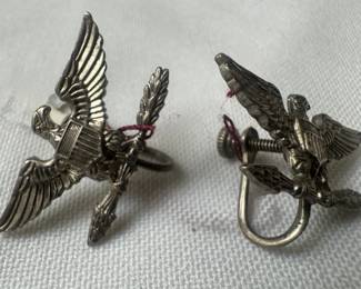 Sterling Silver U.S. Army Air Corps Cuff Links