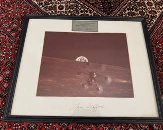 Framed Photograph of the Apollo 11 Moon Landing Mission in 1969 Signed by Astronaut Tom Stafford