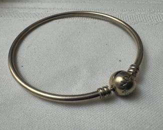Sterling Silver Pandora Moments Bangle Bracelet