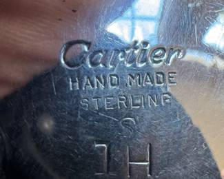 Cartier Sterling Silver Leaf Shaped Candy/Nut Dishes (4 Total - 138gms)