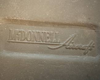 1957 "Voodoo Sun Run". The ashtray features a McDonnell RF-101C Voodoo aircraft