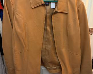 Women's GAP Leather Jacket Size L