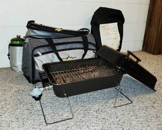 Duffel Cooler Hibatchi Grill Combo
