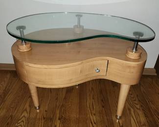 Yin or Yang side table with drawer