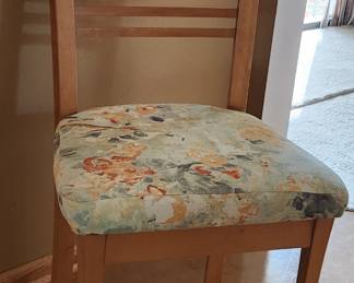 Table and four chairs