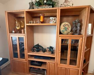 Light Oak Entertainment Center